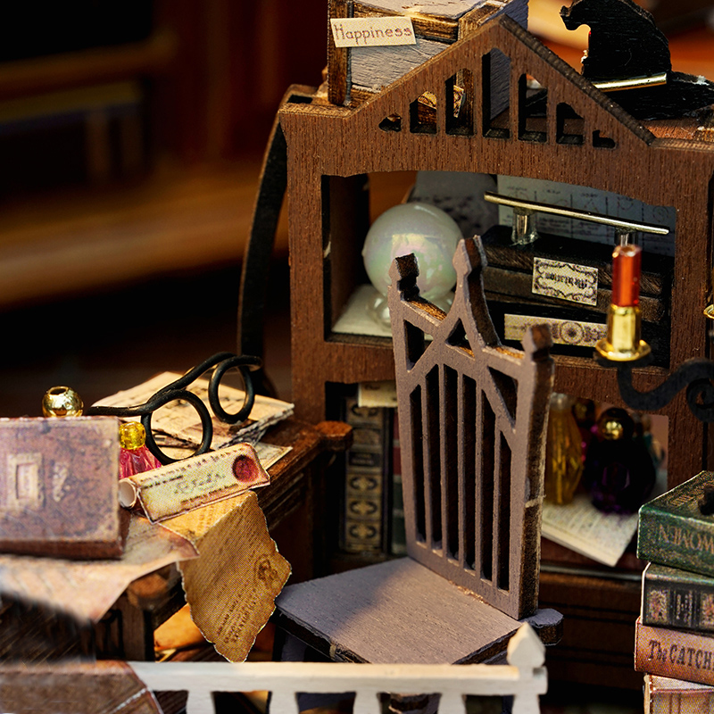 Cute Room - DIY Miniatuur Poppenhuiskit met Stofkap - Dream Bottle Series - B-032 - Magic House - Afbeelding 5