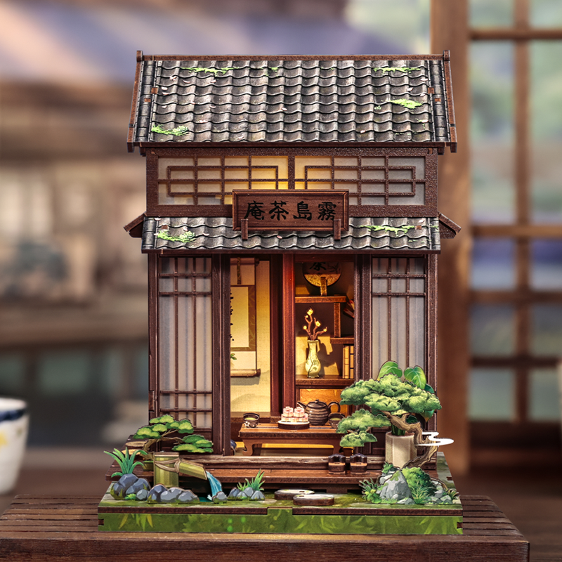 CuteBee - DIY Miniatuur Houten Book Nook Bouwpakket - CWGC219 - Kirishima Cha-an - Afbeelding 4