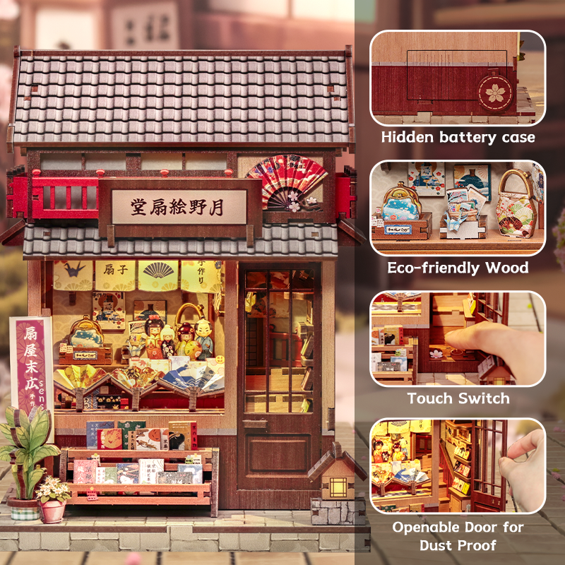 CuteBee - DIY Miniatuur Houten Book Nook Bouwpakket - CWGC216 - Tsukino Eogi-Dou - Afbeelding 8