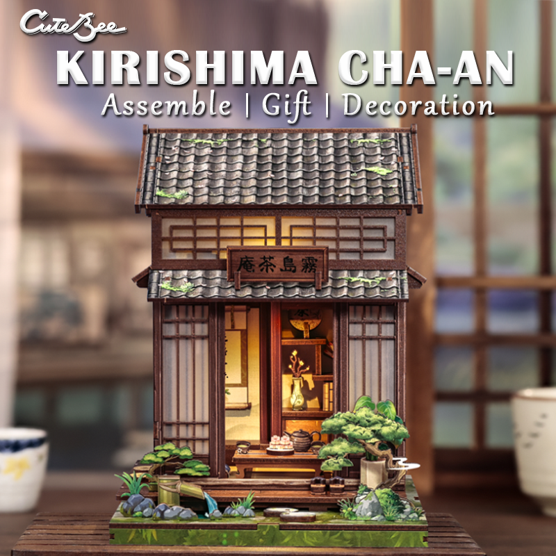 CuteBee - DIY Miniatuur Houten Book Nook Bouwpakket - CWGC219 - Kirishima Cha-an - Afbeelding 10