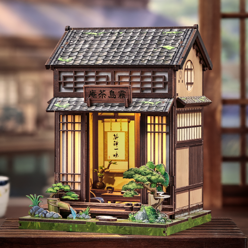CuteBee - DIY Miniatuur Houten Book Nook Bouwpakket - CWGC219 - Kirishima Cha-an - Afbeelding 6