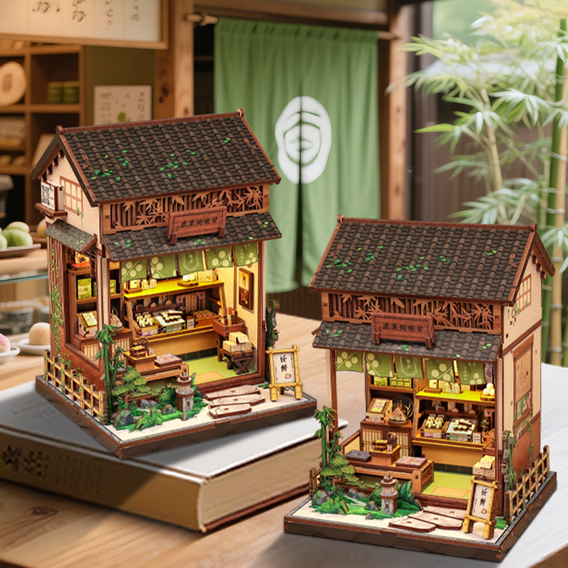 CuteBee - DIY Miniatuur Houten Book Nook Bouwpakket - CWGC218 - Kanmi Dokoro Kurihara - Afbeelding 5