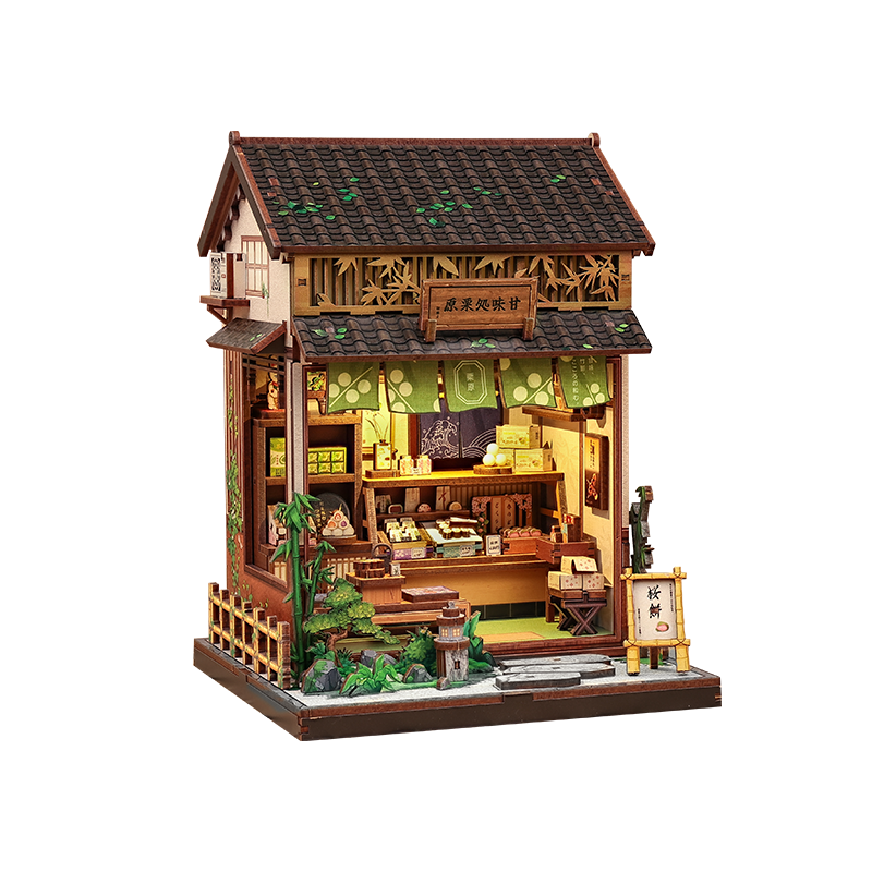 CuteBee - DIY Miniatuur Houten Book Nook Bouwpakket - CWGC218 - Kanmi Dokoro Kurihara - Afbeelding 2