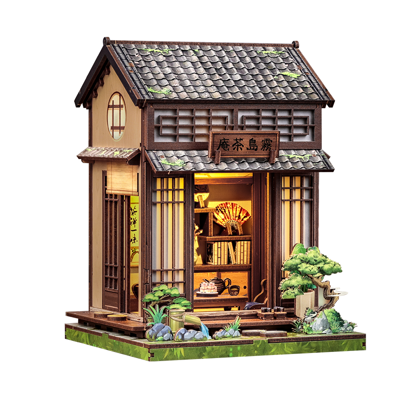 CuteBee - DIY Miniatuur Houten Book Nook Bouwpakket - CWGC219 - Kirishima Cha-an - Afbeelding 2