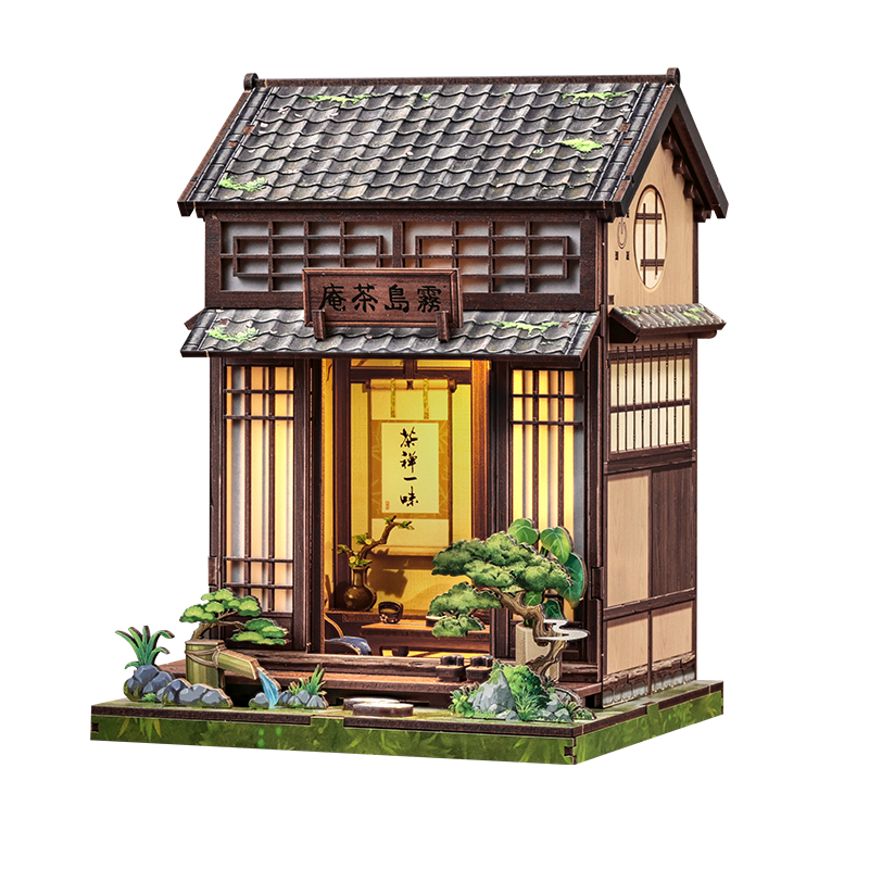 CuteBee - DIY Miniatuur Houten Book Nook Bouwpakket - CWGC219 - Kirishima Cha-an - Afbeelding 3