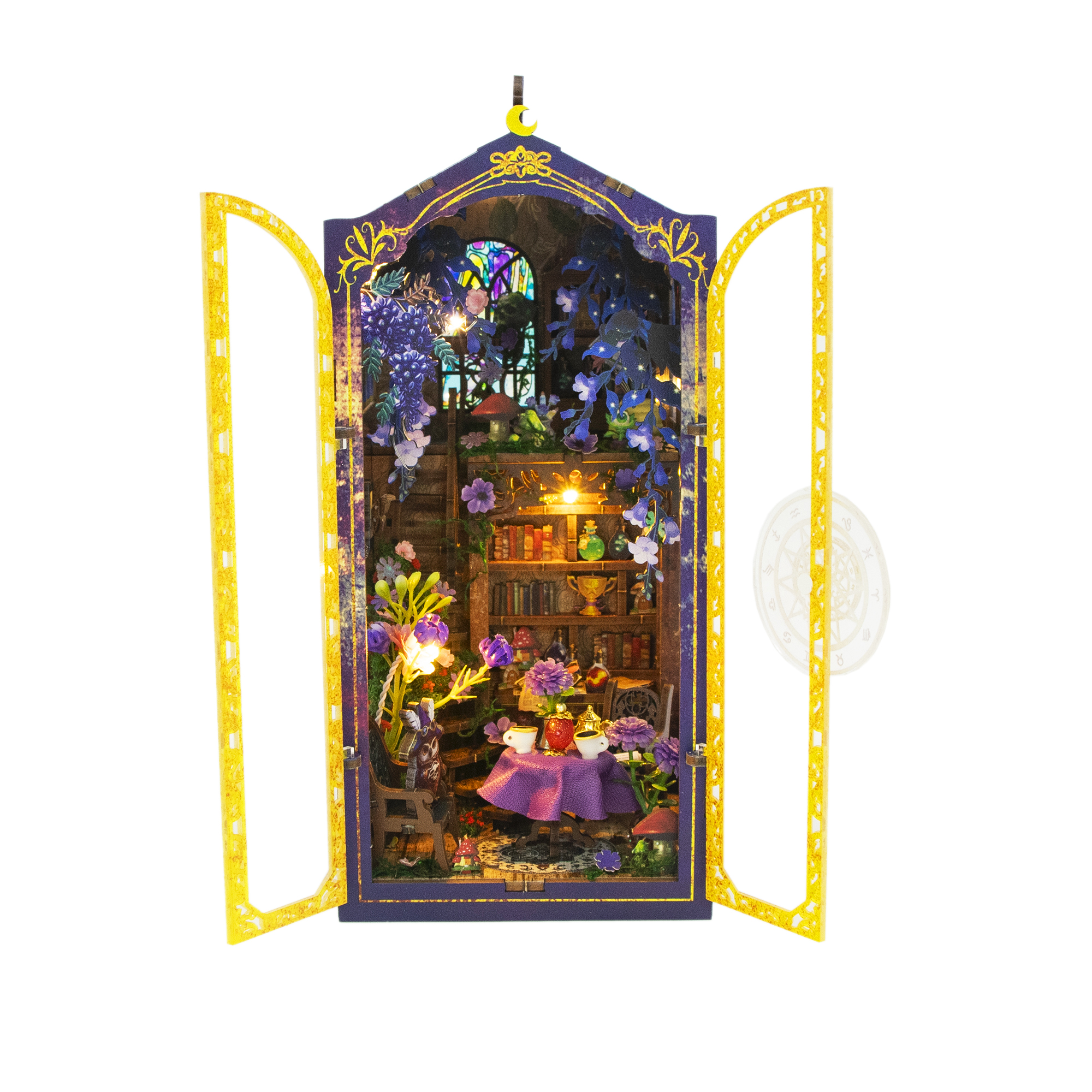 Hongda - DIY Miniatuur Houten Book Nook Bouwpakket - M2603 - Magic Garden Workshop