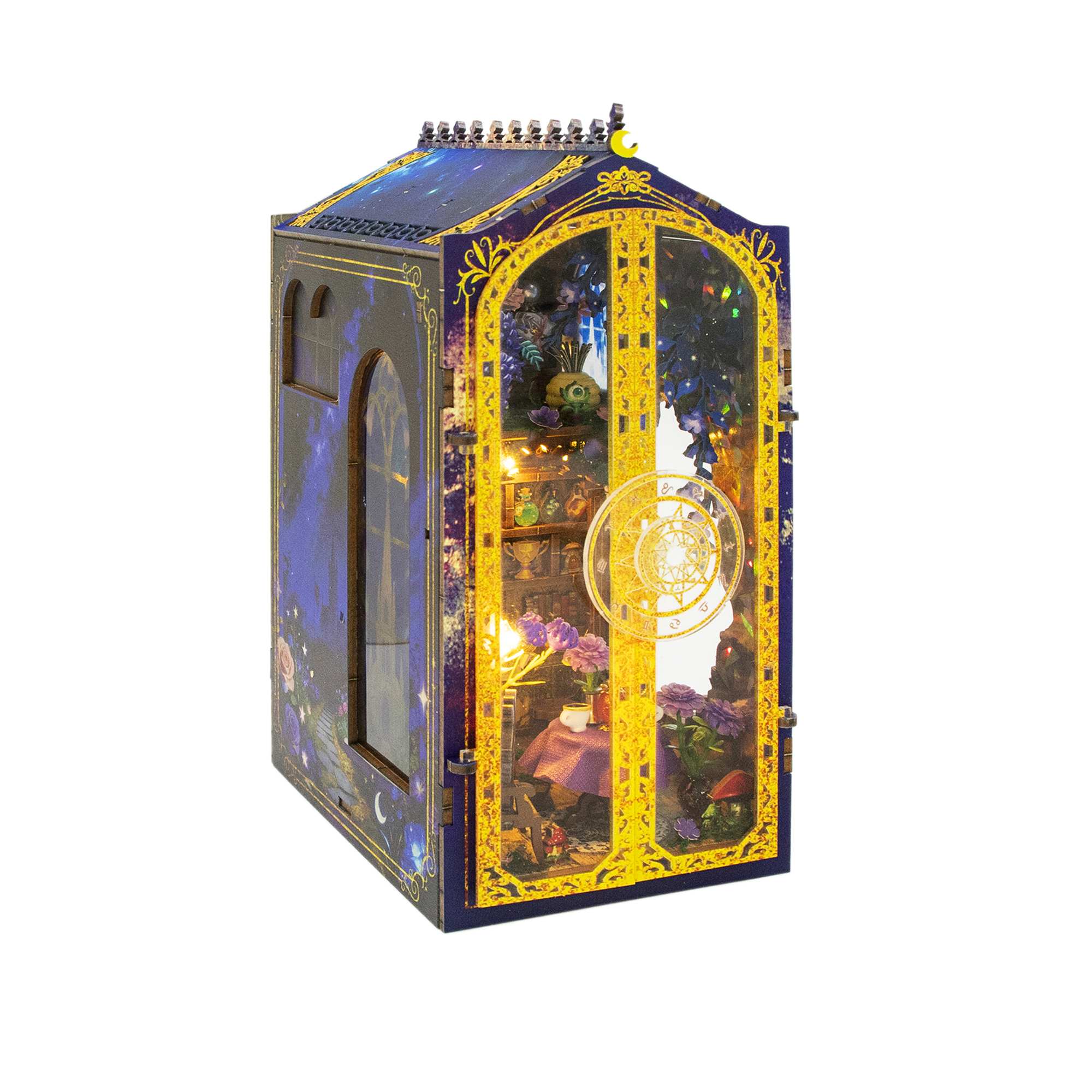 Hongda - DIY Miniatuur Houten Book Nook Bouwpakket - M2603 - Magic Garden Workshop - Afbeelding 4