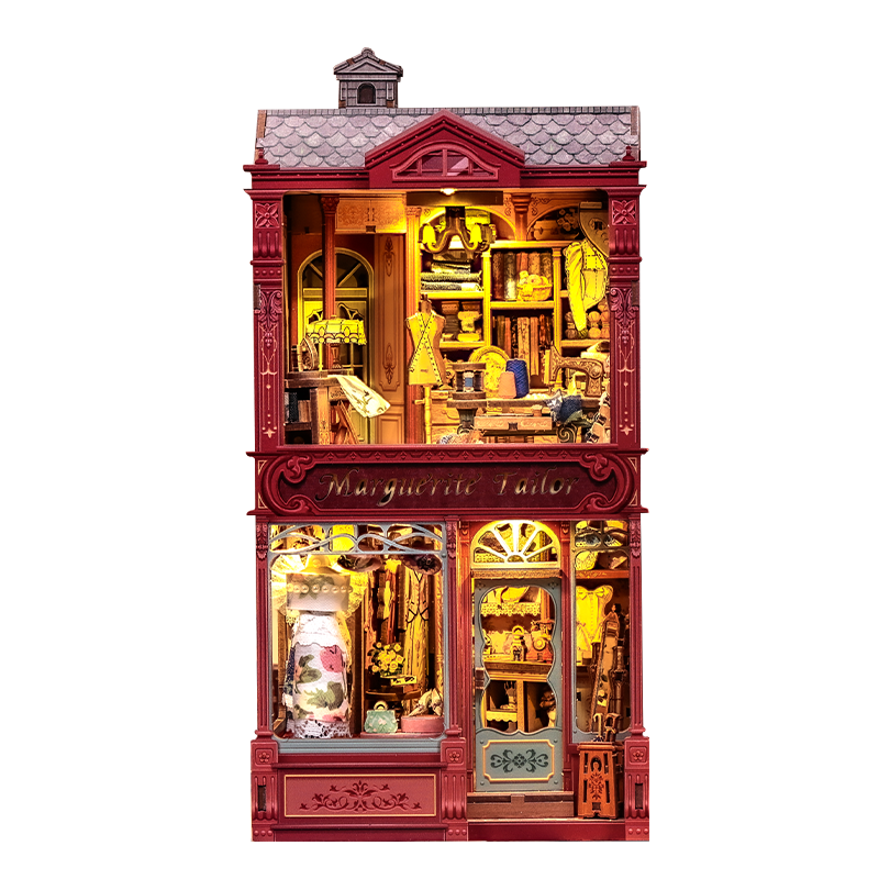 CuteBee - DIY Miniatuur Houten Book Nook Bouwpakket - BJAA406 - Marguerite Tailor